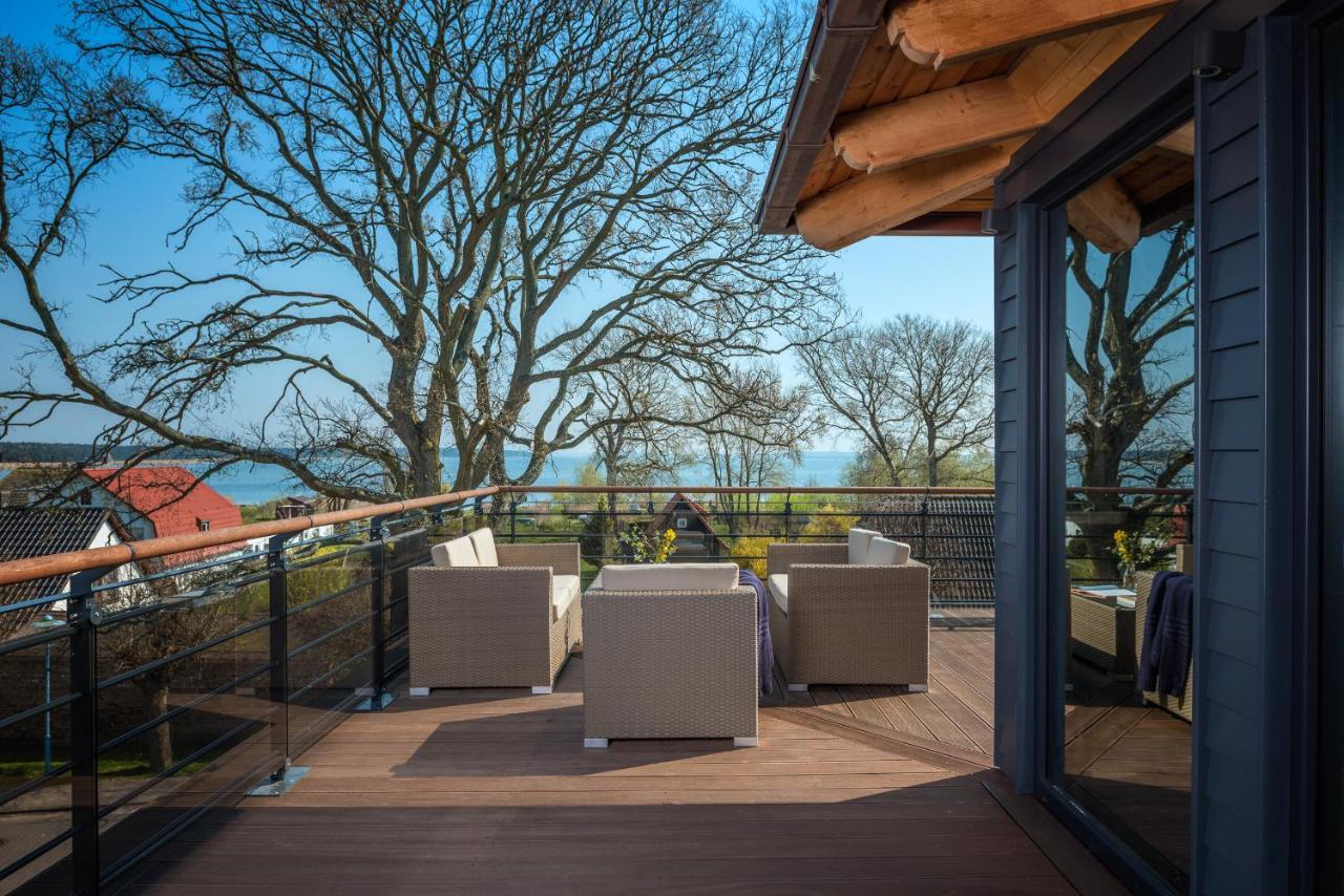 Villa Lotsenhaeuser Ruegen - Luxus Ferienhaus - 3 Schlafzimmer - Sauna - Dachterrasse Mit Boddenblick Breege Exterior foto
